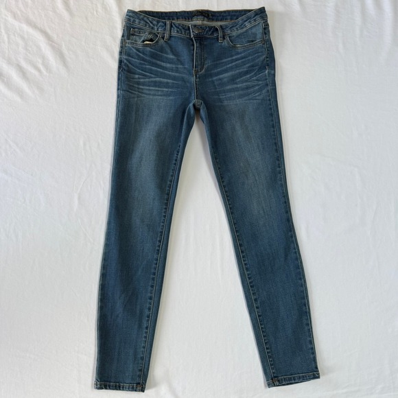 Prana Denim - prAna London Jeans Womens 10/30 Blue Denim Stretch Pockets Whisker Straight Fit